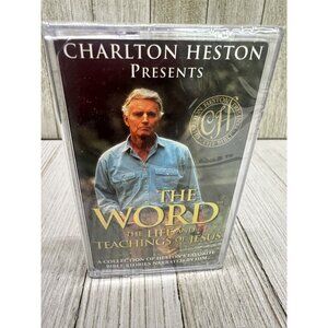 Vtg Charlton Heston The World The Life and Teachings Of Jesus Cassette Tape New